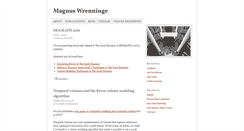 Desktop Screenshot of magnuswrenninge.com